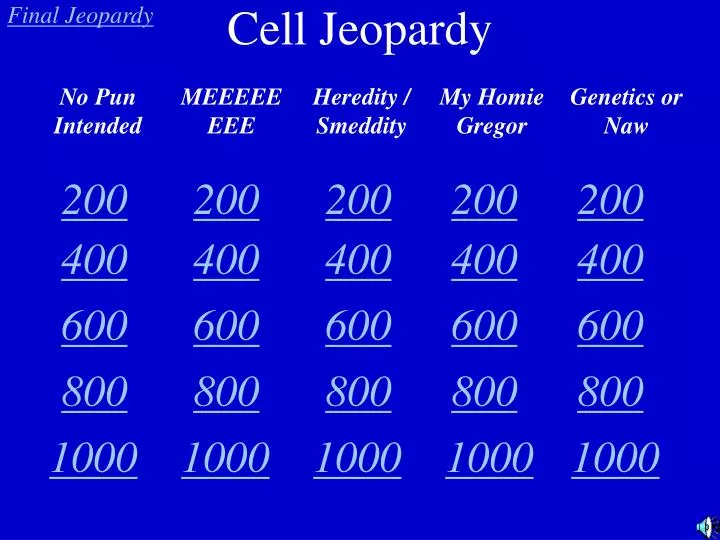 cell jeopardy