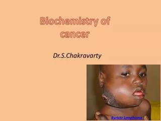 Biochemistry of cancer