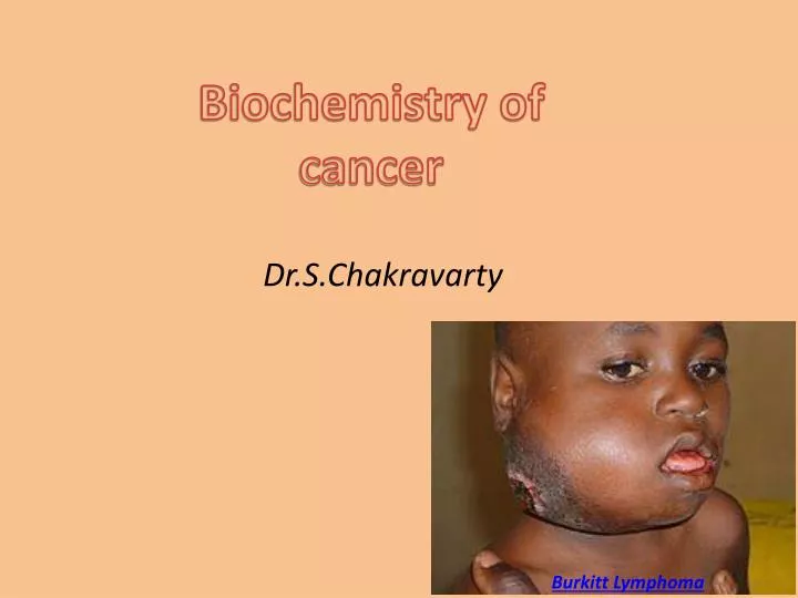 biochemistry of cancer