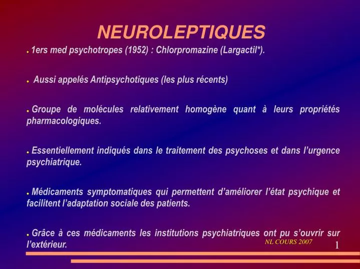 neuroleptiques