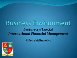 Business Environment