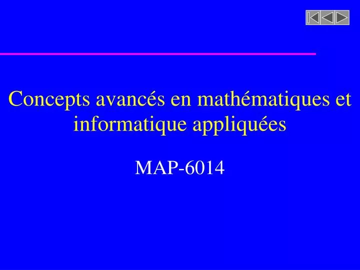 concepts avanc s en math matiques et informatique appliqu es