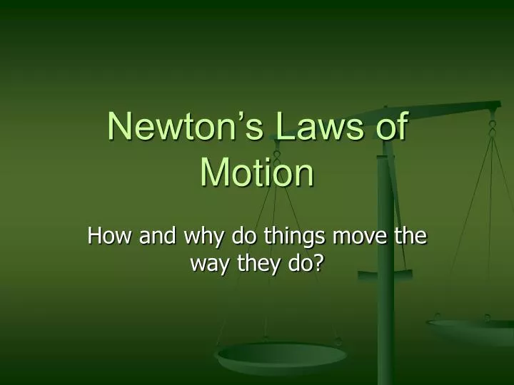 newton s laws of motion