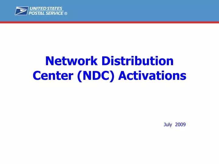 network distribution center ndc activations