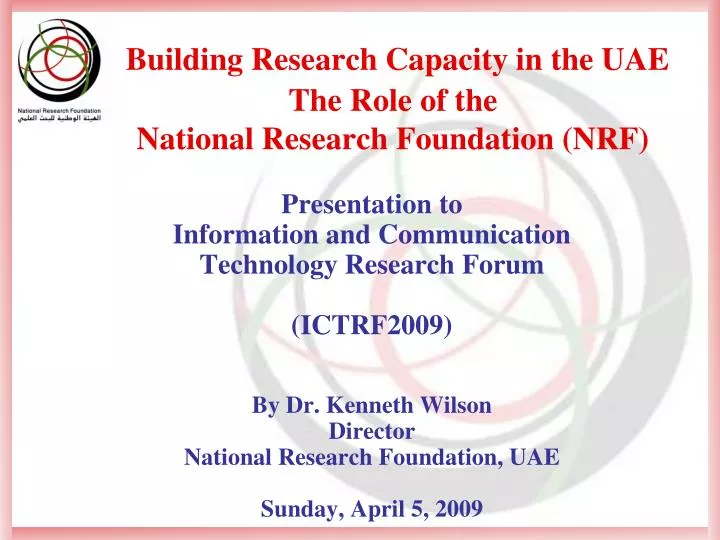 building research capacity in the uae the role of the national research foundation nrf