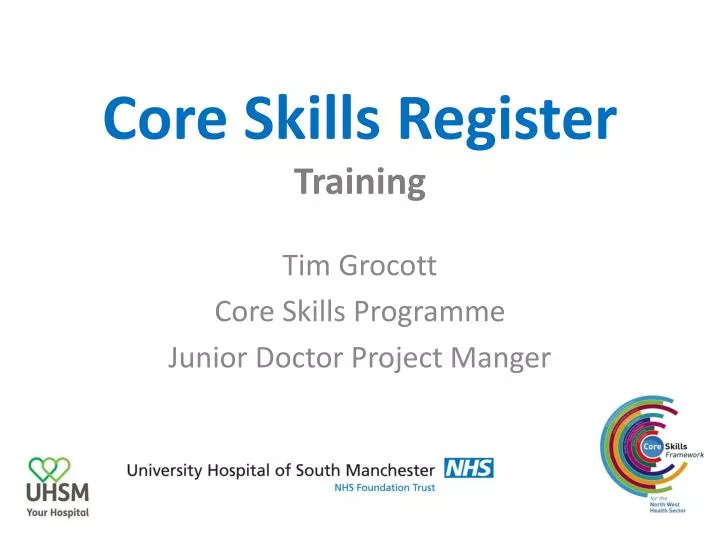 core skills register training
