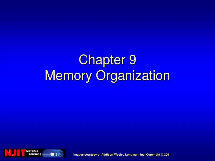 chapter 9 memory organization