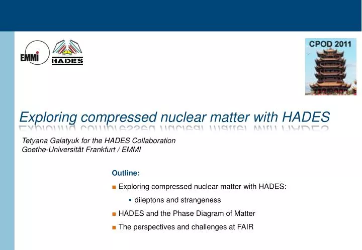 exploring compressed nuclear matter with hades