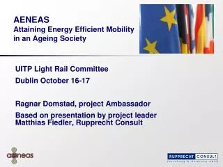 AENEAS Attaining Energy Efficient Mobility in an Ageing Society