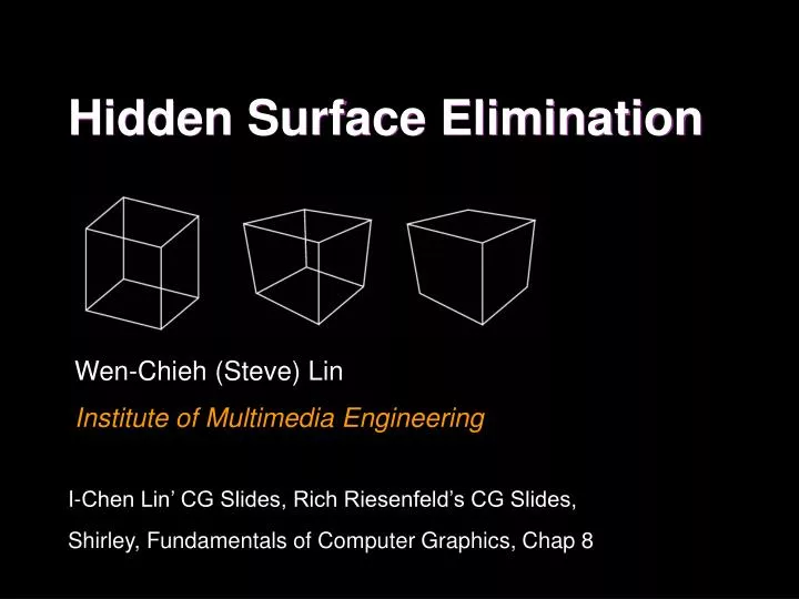 hidden surface elimination