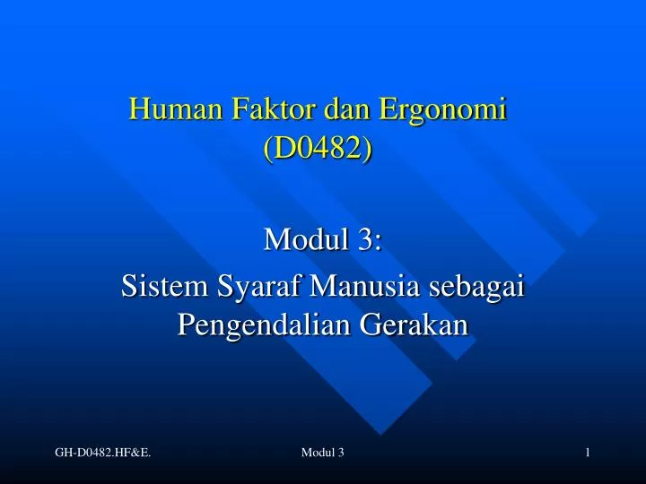 human faktor dan ergonomi d0482