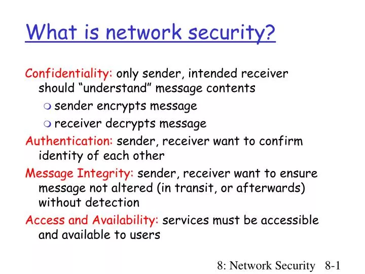 what is network security