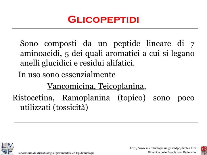 glicopeptidi