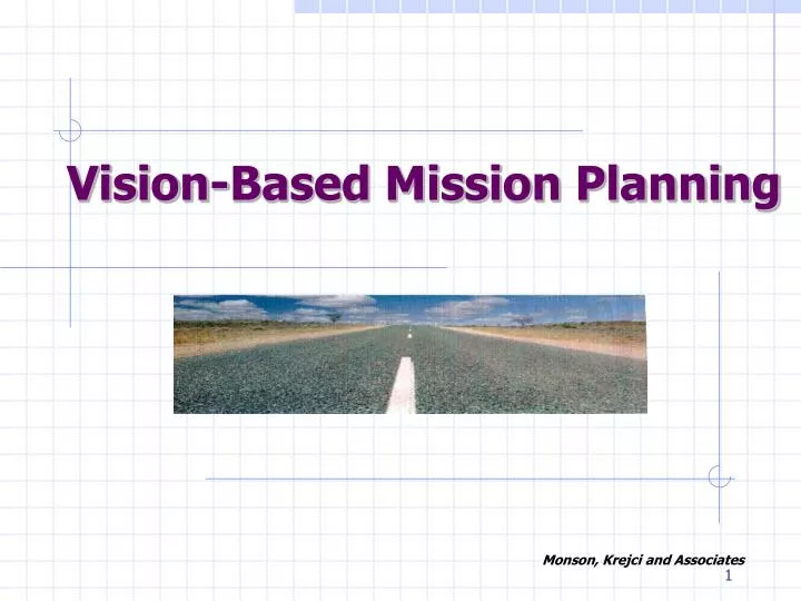 vision based mission planning