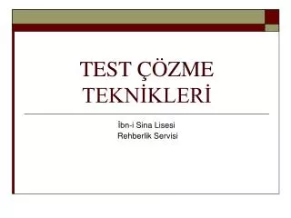 test zme tekn kler