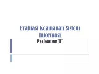 evaluasi keamanan sistem informasi