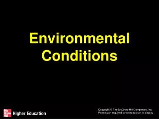 Environmental Conditions