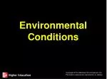 Environmental Conditions - slide 1