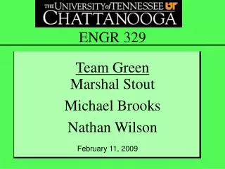 Marshal Stout Michael Brooks Nathan Wilson