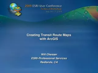 Creating Transit Route Maps with ArcGIS