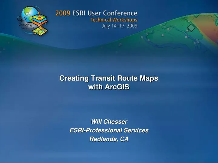 creating transit route maps with arcgis