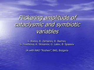 Flickering amplitude of cataclysmic and symbiotic variables