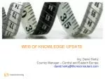 WEB OF KNOWLEDGE UPDATE - slide 1