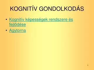 kognit v gondolkod s