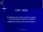CAP AEM - slide 1