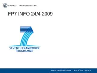 fp7 info 24 4 2009