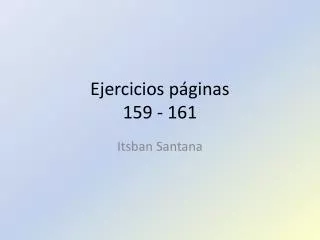 ejercicios p ginas 159 161