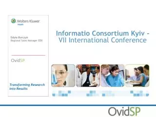 Informatio Consortium Kyiv - VII International Conference