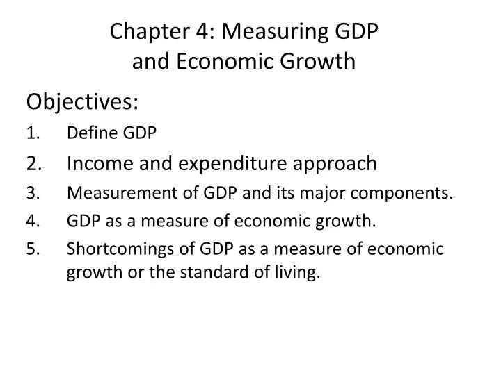 chapter 4 measuring gdp and economic growth