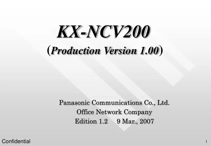 kx ncv200 production version 1 00
