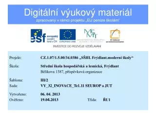 digit ln v ukov materi l zpracovan v r mci projektu eu pen ze kol m