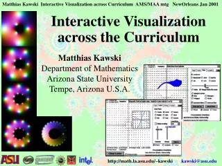 Interactive Visualization across the Curriculum