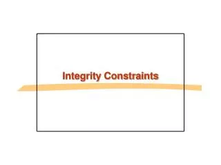 integrity constraints