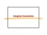 PPT - Data Integrity Constraints PowerPoint Presentation, free download ...