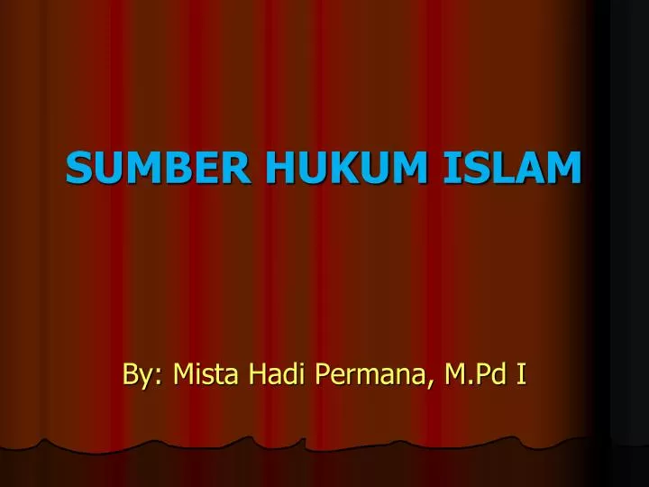 sumber hukum islam