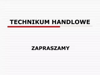 technikum handlowe