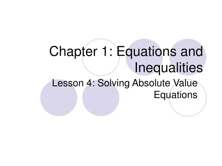 chapter 1 equations and inequalities