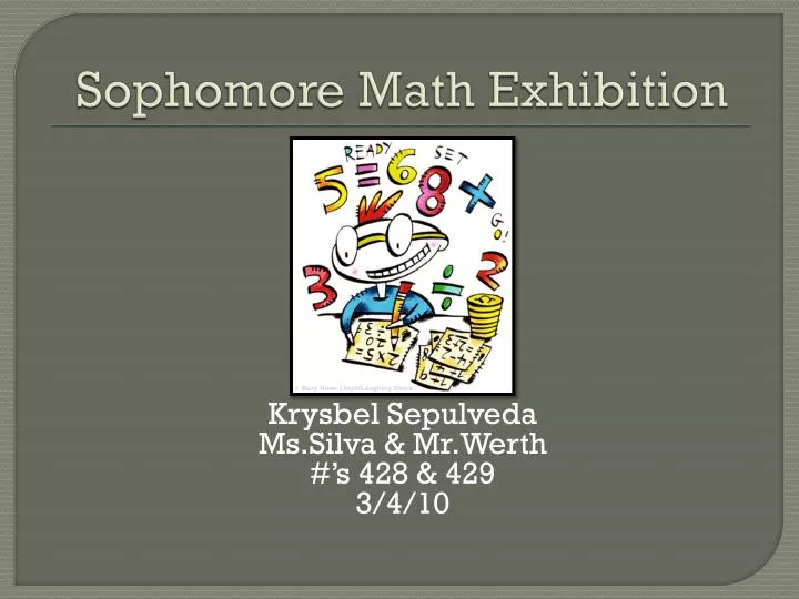 sophomore math exhibition