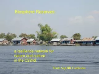 a resilience network for nature and culture in the C22nd.