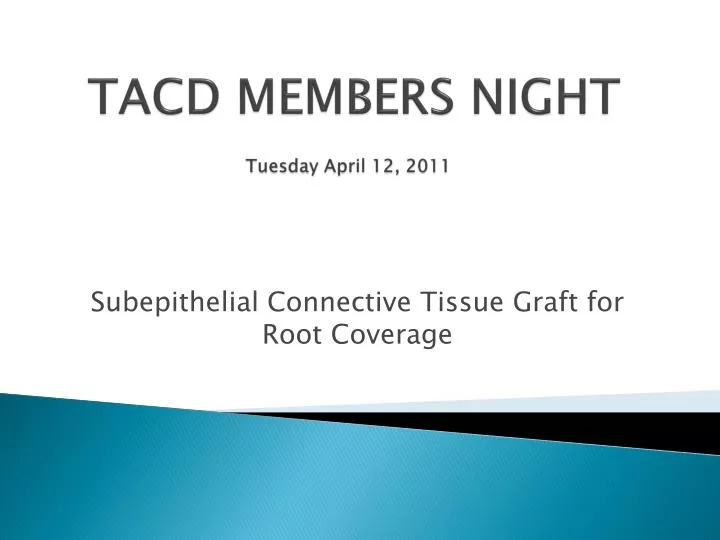tacd members night tuesday april 12 2011