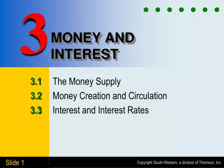 money and interest