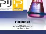 Flexibilities - slide 1