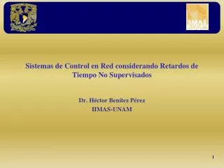 sistemas de control en red considerando retardos de tiempo no supervisados
