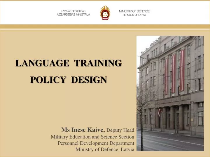 language training policy design