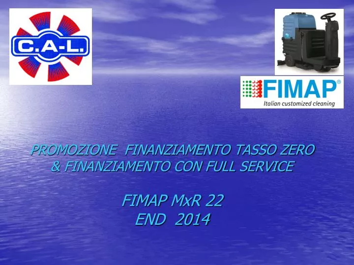 promozione finanziamento tasso zero finanziamento con full service fimap mxr 22 end 2014