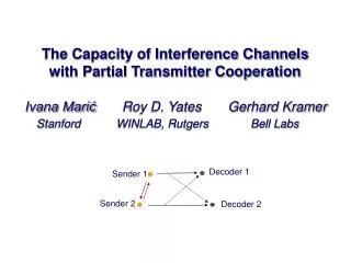 The Capacity of Interference Channels with Partial Transmitter Cooperation